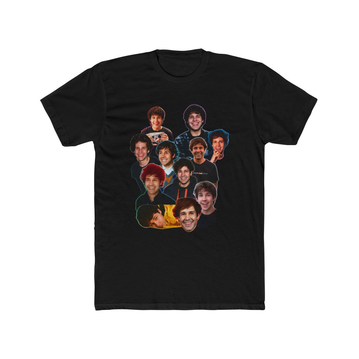 David Dobrik 3D Collage Face T Shirt - alternate angle 3, merchandise