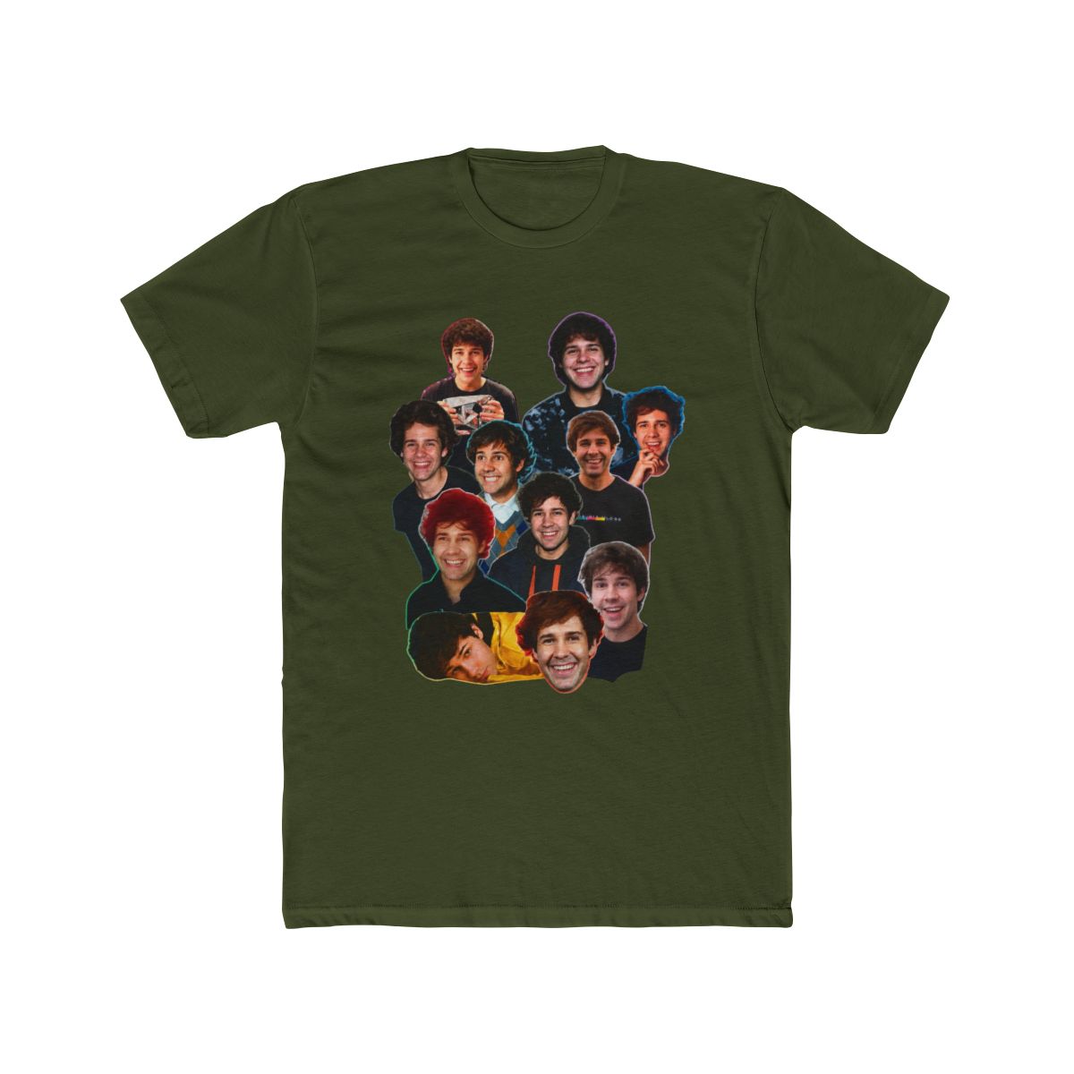 David Dobrik 3D Collage Face T Shirt - alternate angle 5, merchandise