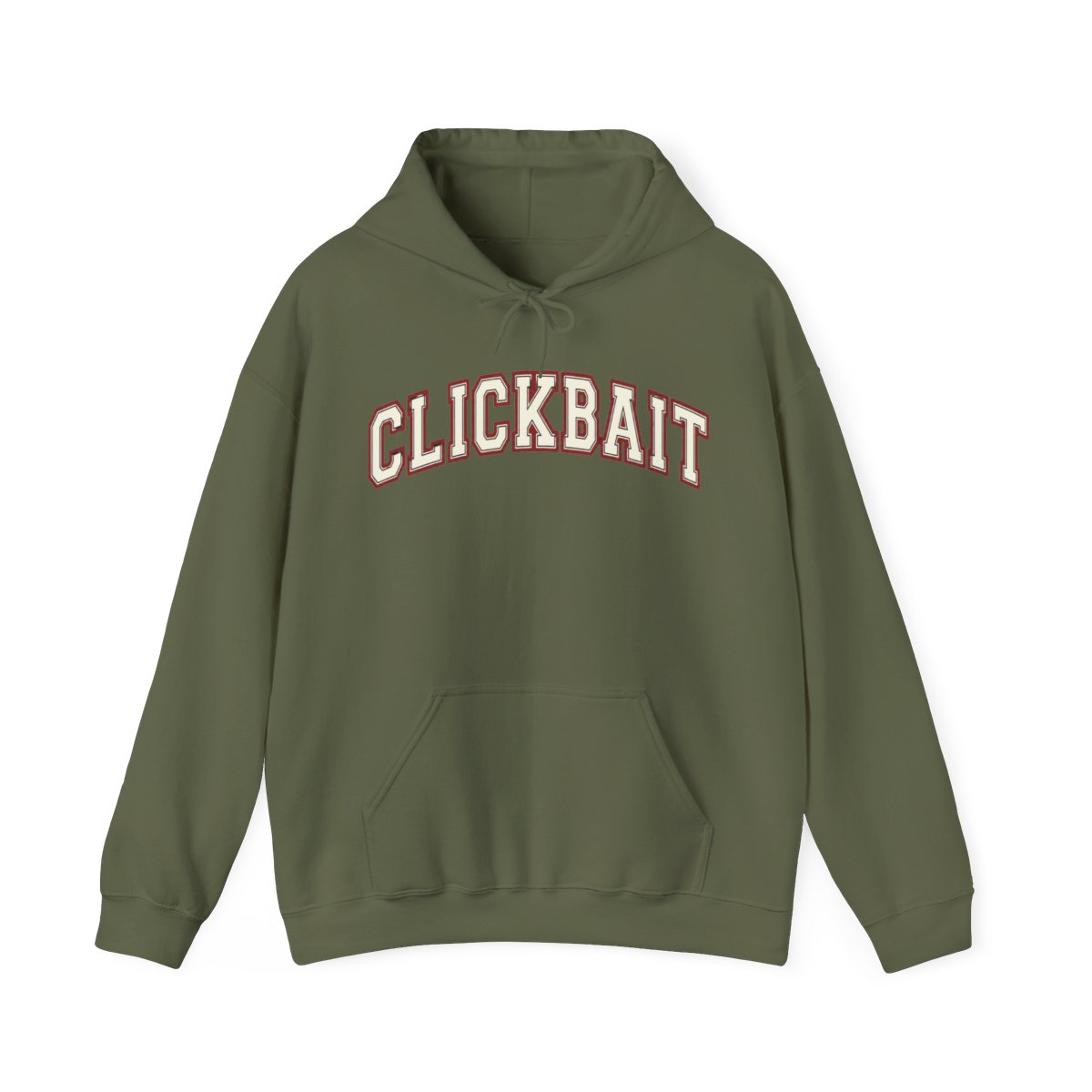 Fanjoy “Clickbait” by David Dobrik & Patched red Hoodie size Med - alternate angle 5, merchandise