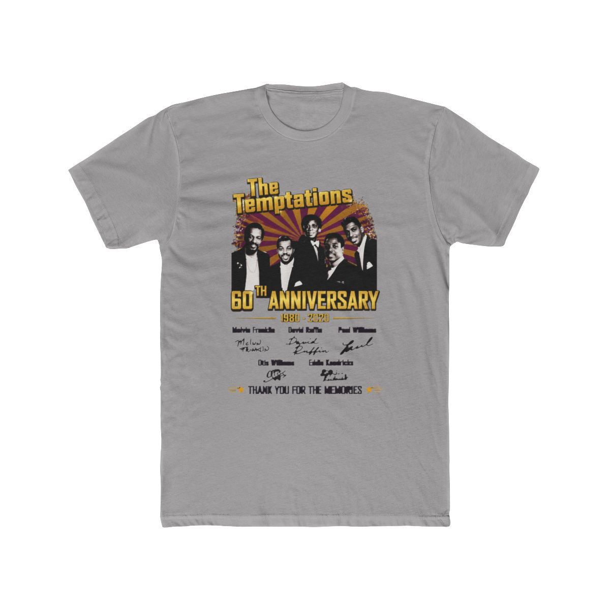 The Temptations 60th Anniversary Thank You The Memories Shirt P431439 | David Dobrik