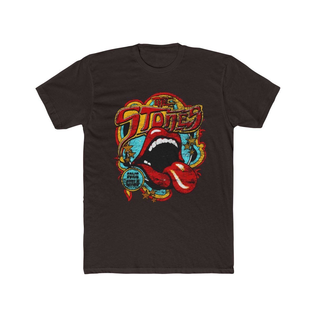 Rolling Stones Men S Retro 70 S Vibe Vintage T Shirt Black B07kllfgsl P91160 | David Dobrik - alternate angle 2, merchandise
