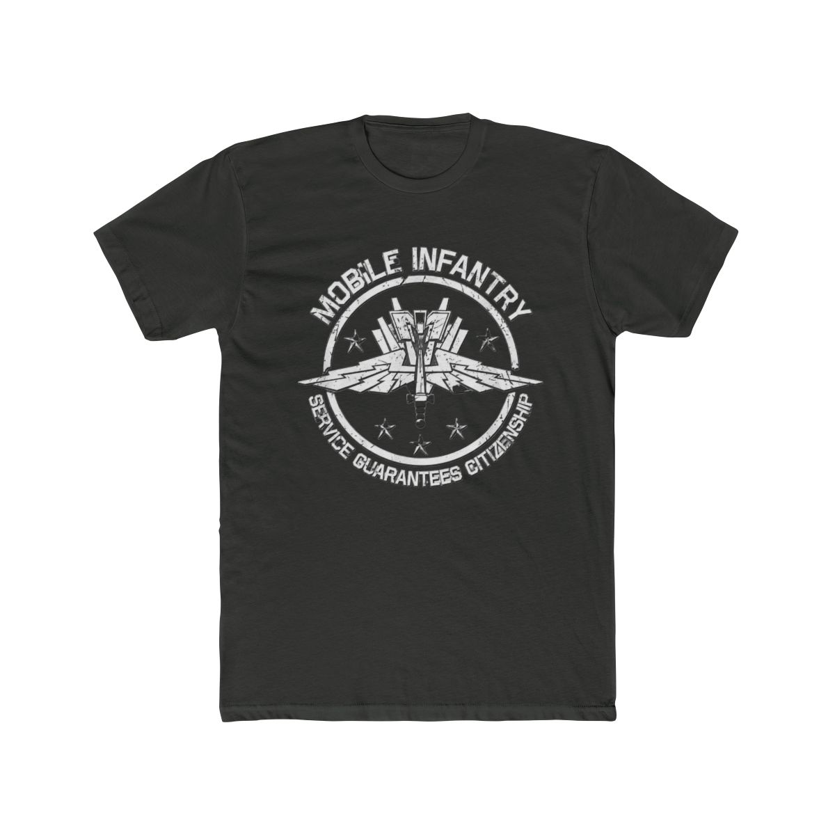 Mobile Infantry Crest Starship Troopers T Shirt T Shirt4931659 Mobile Infantry Crest P608828 | David Dobrik - alternate angle 5, merchandise