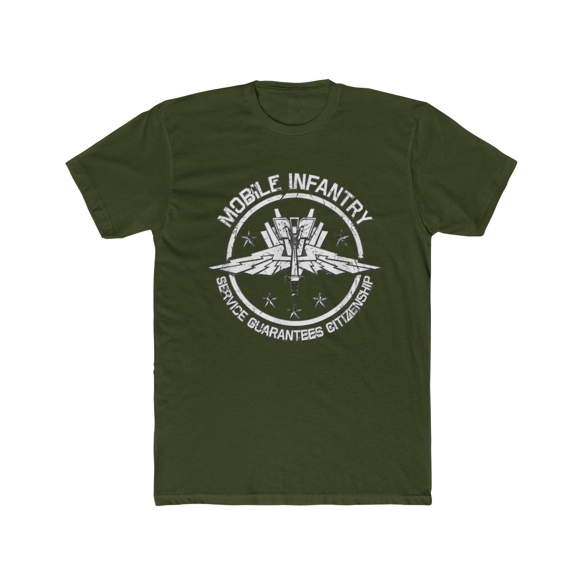 Mobile Infantry Crest Starship Troopers T Shirt T Shirt4931659 Mobile Infantry Crest P608828 | David Dobrik - alternate angle 4, merchandise