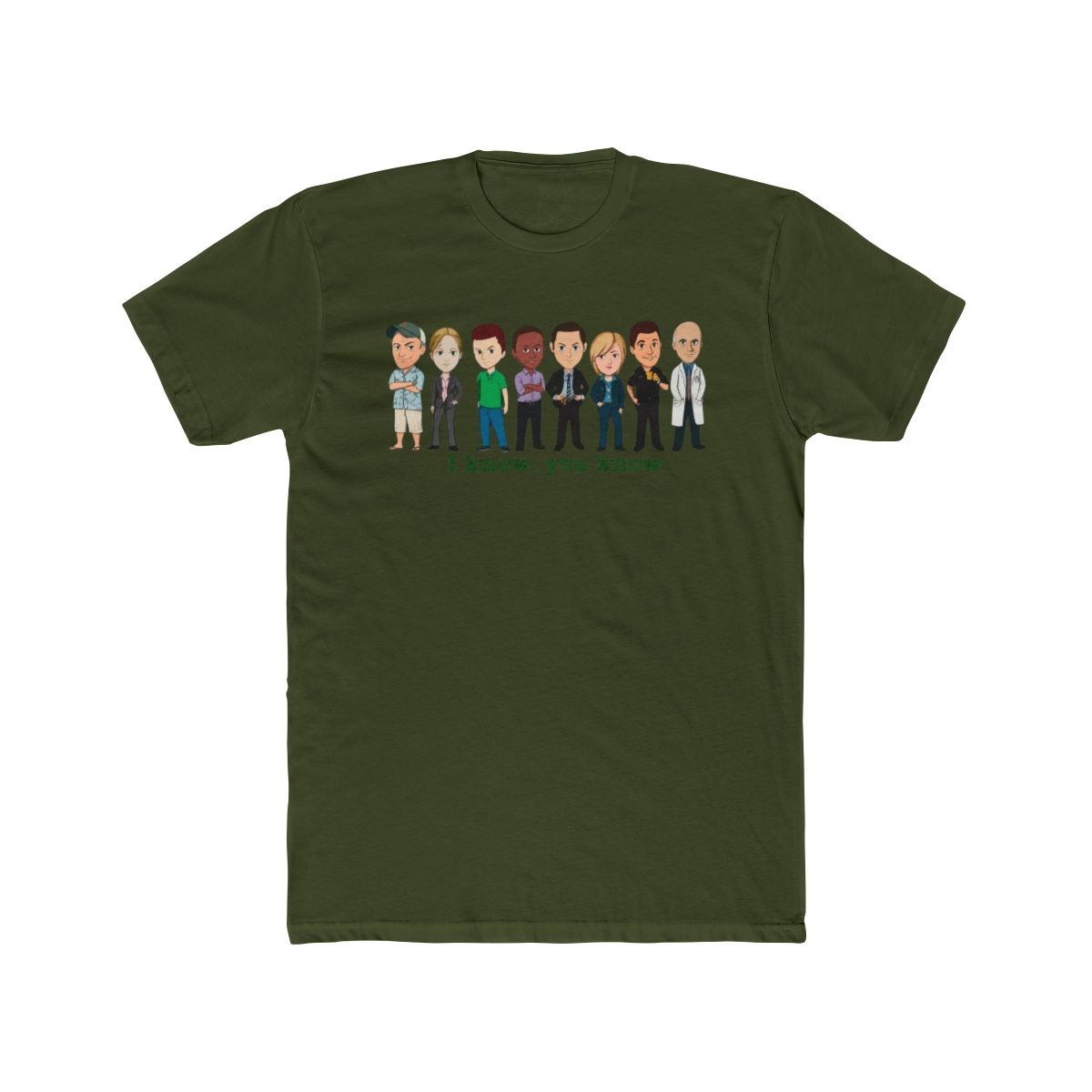 I Know You Know Team Psych Green Psych T Shirt T Shirt19704522 I Know You Know Team Psych Green P612326 | David Dobrik - alternate angle 5, merchandise